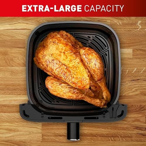 Tefal Easy Fry Mega Air Fryer, 7.5L Capacity (Serves Up to 8), 8 Preset Cooking Programs, Compact Design, Energy-Efficient, Dishwasher-Safe Basket, EY8558G0 - Black thumbnail 3