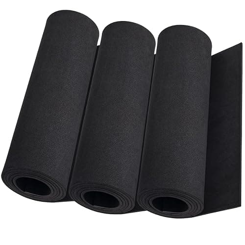 3-Pack 5mm Thick Black Eva Foam Cosplay Sheets roll, 13.9" x 59" Premium eva Craft Foam for Cosplay Costume by MEARCOOH - Image 1