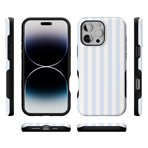 Casely iPhone 16 Pro Case | Blue Stripes | Sunday Best | Compatible with MagSafe | Bold Protective Design thumbnail 9