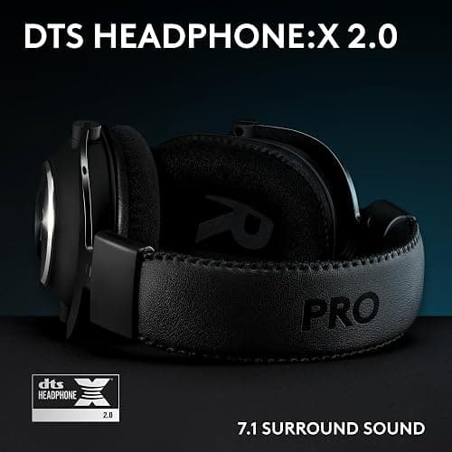 Logitech G Pro X SE Wired Gaming Headset with Microphone: Detachable Mic, DTS Headphone:X 7.1, Memory Foam Ear Pads, 50 mm Drivers, USB DAC Incl. - Black thumbnail 3
