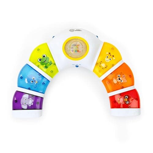 Baby Einstein Glow & Discover Light Bar Musical Toy, Activity Station, Sitting Up and Tummy Time Toy, Color and Animal Learning Toy, Infant Ages 3 Months+ - Image 1