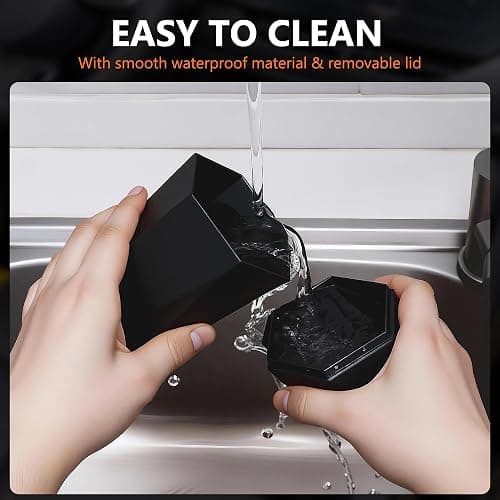 OUDEW Car Trash Can with Lid - 2-Pack, Interior Accessories for Vehicles, Leakproof Garbage Can with 30 Detachable Trash Bags, Multipurpose Organizers and Storage Solutions for Home and Office thumbnail 7