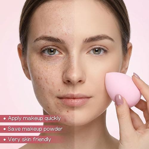65Pcs Pink Makeup Brushes Set, Facial Make up Accessories Foundation Brush Kit Eye and Face Make up Brushes & Tools Professional Multi-functional Makeup Tool Set with Case thumbnail 8