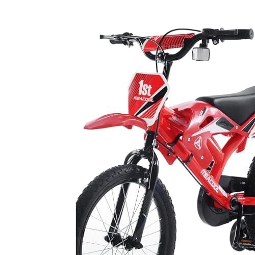 BSTSEL 16" 18" Kids Bicycle Moto Motorcross Bike with Removable Stabilisers Wheels for Boys&Girls Ages 5-10 Years Old Children 16/18 inch Motorcycle Bike Gift thumbnail 7