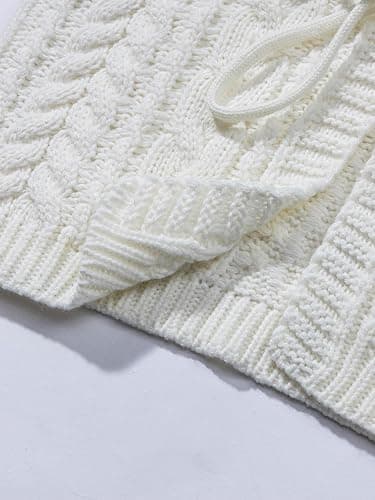 SOLY HUX Cardigan Sweaters for Women Cropped Tie Front Bow Lightweight Cardigan Long Sleeve Trendy Fall Shrugs thumbnail 6