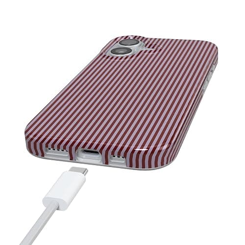 Casely iPhone 17 Case | Stripes and the City | Tiny Pinstripe | Compatible with MagSafe | Classic Ultra Slim Design thumbnail 5