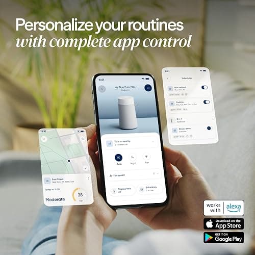 BLUEAIR Blue Pure 511i Max Smart Air Purifier for Bedroom & Small Rooms up to 1,138 Sq Ft, HEPASilent Air Cleaner for Pets, Allergies, Smoke & Dust, Quiet WiFi Air Purifier with Auto Mode thumbnail 10