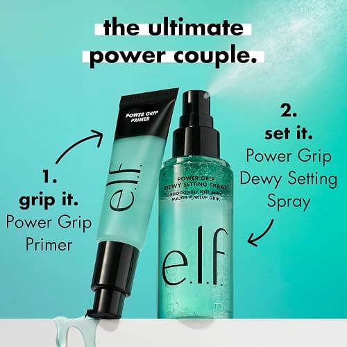 e.l.f. Power Grip Dewy Setting Spray, Ultra Fine Mist Made With Hyaluronic Acid, Grips Makeup For A Hydrated, Dewy Finish, Vegan & Cruelty-Free thumbnail 6