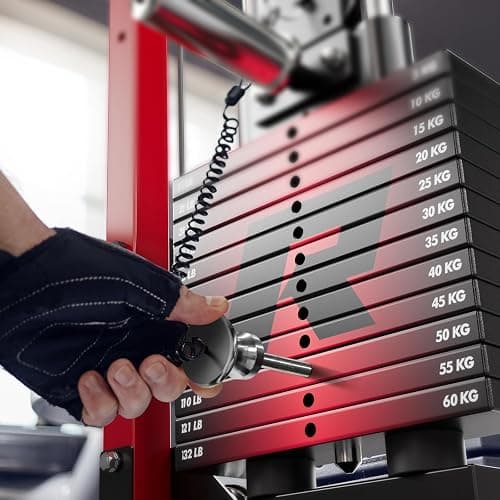 RitFit M1 Pro Smith Machine Package, All-in-One Power Cage with Weight Stack Set, Includes LAT Pulldown & Cable Crossover System for Home Gyme thumbnail 7
