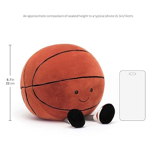 Jellycat Amuseables Basketball Stuffed Toy, 12.5 inches - Basketball Plush Gift for Sports Fans thumbnail 2