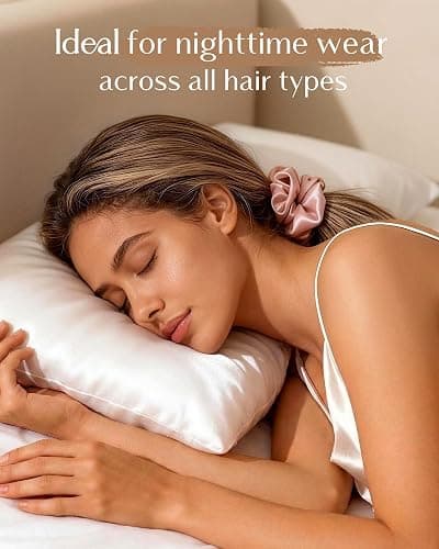 Yanibest 8 Pcs Satin Scrunchies - Silk Feeling Scrunchies Ponytail Holders | No Damage Frizz Free Soft Satin Hair Ties, Hair Accessories for Women Work Home Sleep Workouts thumbnail 6