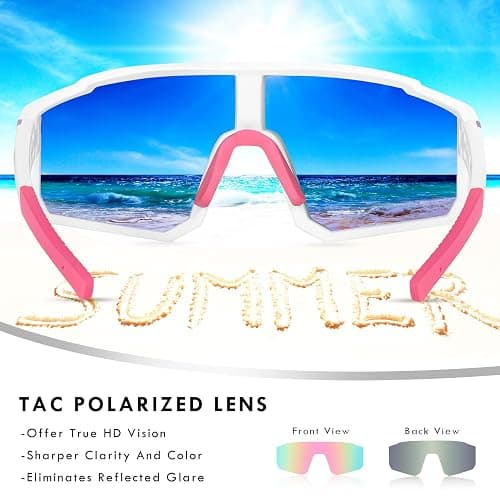 MVPTGRS Youth Baseball Sunglasses for Boys Girls Age 8-14 TR90 Frame Kids Sport Sunglasses for Softball Cycling Baseball Golf thumbnail 5