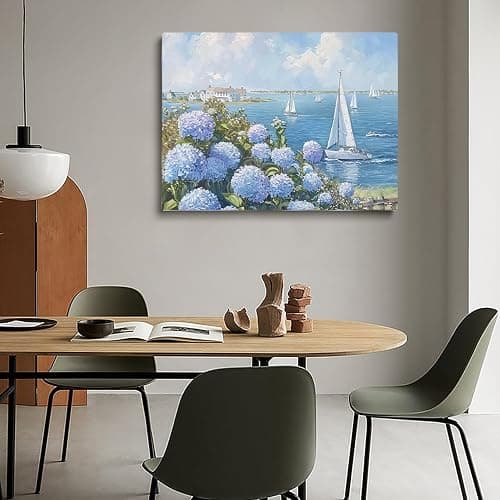 Nantucket Wall Art, Nantucket Print, Nantucket Poster, Luxury Lifestyle Photography, High Society Print, Seaside Sailboat and Hydrangeas Cottage Farmhouse Decor 12x16 unframed thumbnail 4