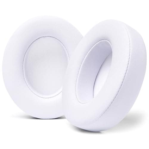 WC Wicked Cushions Replacement Ear Pads for Beats Studio 2 & 3 (B0501, B0500) Wired & Wireless | Does NOT Fit Beats Solo | Softer PU Leather, Enhanced Foam & Stronger Adhesive | White - Image 1