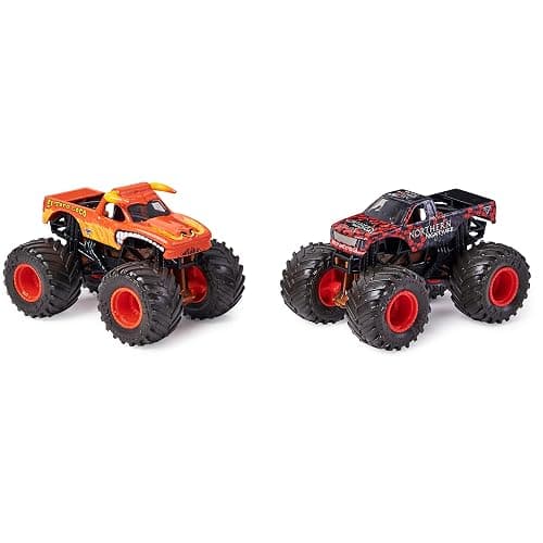 Monster Jam, Official El Toro Loco vs. Northern Nightmare Color-Changing Die-Cast Monster Trucks, 1:64 Scale thumbnail 2