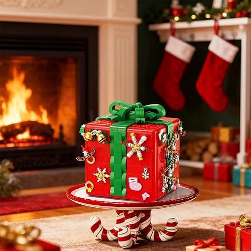 HoverBots Christmas Building Blocks Sets, 1873PCS Christmas Building Toy Set, Christmas Building Bricks with Snowman, Stocking, Snowflake, Xmas Gifts for Kids Adults Teens thumbnail 3