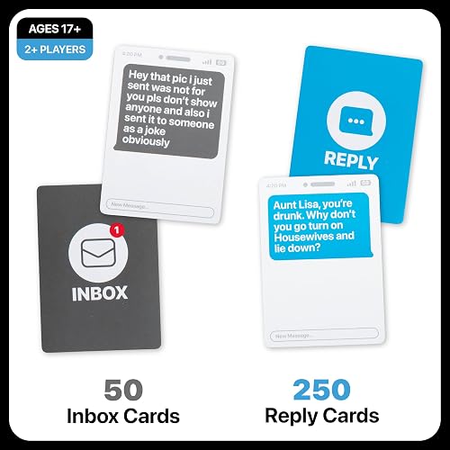 New Phone, Who Dis? by Relatable – Offline Text Message Party Game - Spicer Edition Party Game, Funny Social Icebreaker for Groups, and Summer Fun for Game Night, Includes 50 Inbox & 250 Reply Cards thumbnail 2