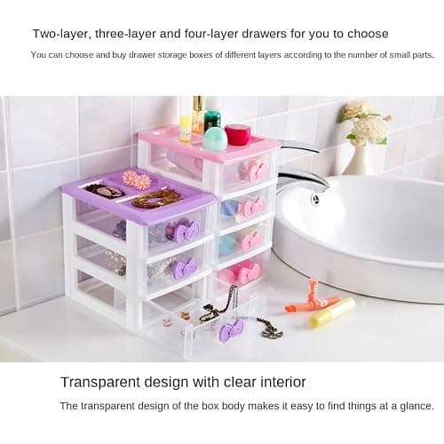 PEXIZUAN Kawaii Desk Organizer - 2/3/4 Layers, Room Decor & Accessories thumbnail 6