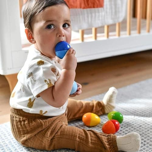 HABA Musikeier – 5 Bunte Rasseleier aus Holz zur musikalischen Frühförderung für Babys & Kleinkinder ab 2 Jahren – Made in Germany - 1007733001 thumbnail 5