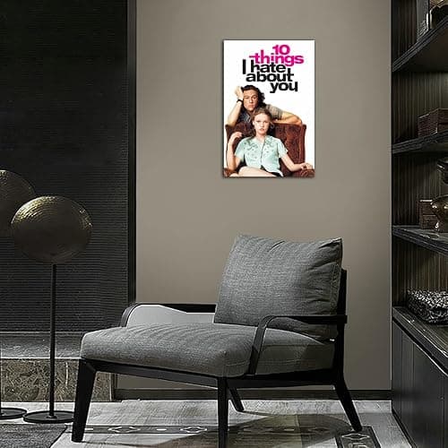 10 Things I Hate About You Poster Movie Poster Print Wall Art Canvas Painting Room Aesthetic Bedroom Decoration Pictures (Unframed, (12x18inch(30x45cm) thumbnail 6