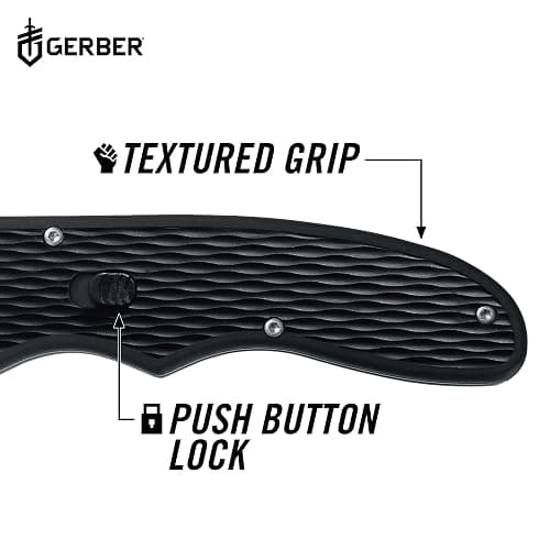 Gerber Gear 22-47162N Fast Draw Folding Assisted Opening Pocket Knife, Fine Edge, Black thumbnail 4