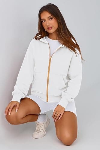 PRETTYGARDEN Hoodies for Women Sweatshirt Zip Up Hoodie Fall Fashion 2025 Trendy Long Sleeve Jackets Winter Clothing Outfits thumbnail 8