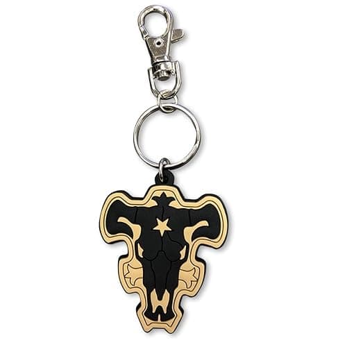 Black Clover Key Chain - Black Bulls Emblem - Image 1