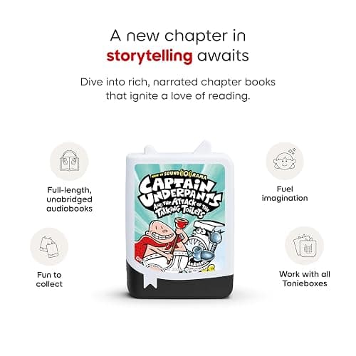 Tonies Captain Underpants Audiobook Set - 4 Pack thumbnail 4