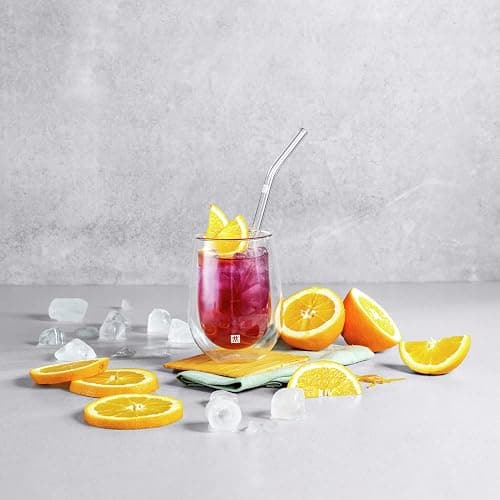 ZWILLING Sorrento 5-pc Bent Glass Straw Set - Clear - Clear - 5-pc thumbnail 7