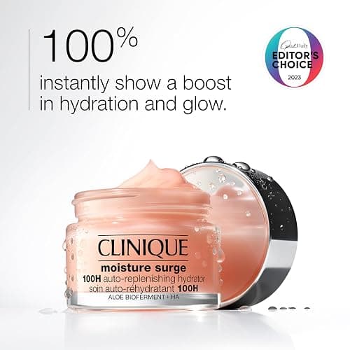 Clinique Moisture Surge 100H Auto-Replenishing Hydrator Oil Free Face Moisturizer | With Hyaluronic Acid, Aloe Bioferment and Vitamins C + E | For All Skin Types | Hydrating + Moisturizing thumbnail 3