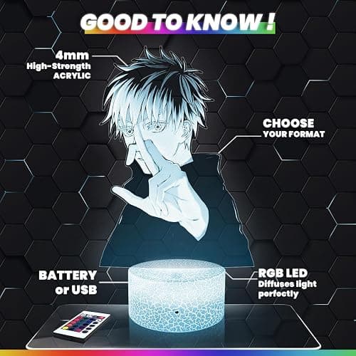 Lampephoto.fr - Katsuki Bakugo 3D Lamp, Gift Idea for Teens, Katsuki Bakugo Manga Accessory, Animated Drawings, Teen Boy's Room Decor, Desk Decoration, Christmas, Gift Idea for Teens, Gifts TOP thumbnail 2