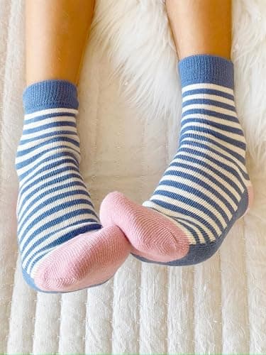 COTTON DAY 7 Days of the Week Gift Box Kids Girls Fashion Short Socks Cute Animal, Floral, Stars, Stripes & Polka Dots Design thumbnail 5