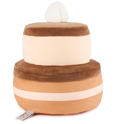 GUND Pusheen Chocolate Cake Squisheen, Squishy Toy, Collectible Plush Toy, Dessert Plush, Cat Stuffed Animal for Ages 8 and Up, Brown, 11” thumbnail 4