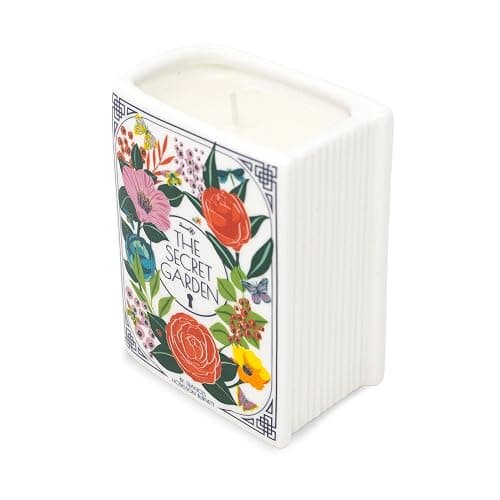 Steel Mill & Co. Ceramic Book Shaped Candle, The Secret Garden | Novelty Book Theme Scented Candle, 5 oz Candle with Notes of Jasmine and Cedarwood, Unique Gift and Home Decor thumbnail 2
