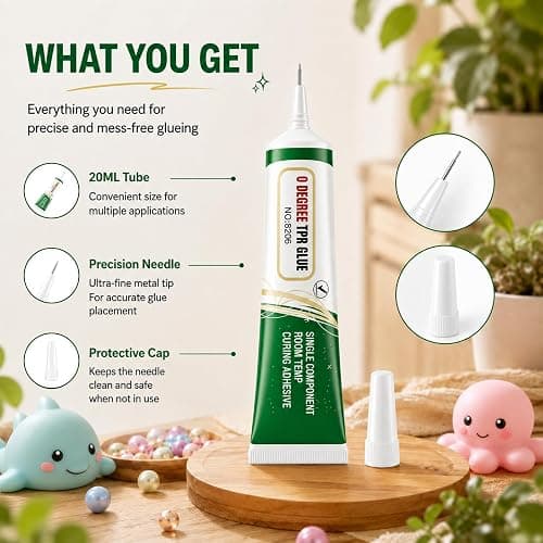 2PCS Squishy Glue, Clear Silicone Glue for Squishy | Quick-Drying, Waterproof, Flexible Bond, Silicone Adhesive Repair Glue for Rubber, Model, TPU, TPR, TPE thumbnail 7