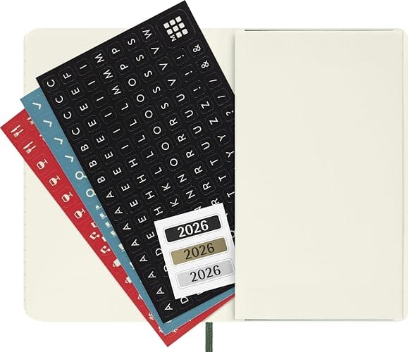 Moleskine Classic 12 Month 2026 Weekly Planner, Soft Cover, Pocket (3.5" x 5.5"), Myrtle Green, 144 pages thumbnail 7