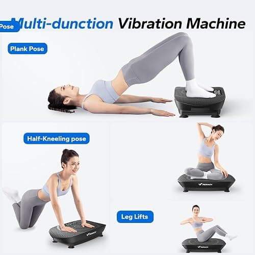 MERACH Vibration Plate Exercise Machine, Whole Body Workout Equipment for Women, Bluetooth and Silicone Pedal, Vibration Plate with Auto Mode, Vibrate Fitness Platform for Home thumbnail 6