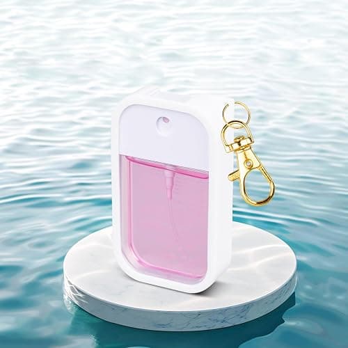 VANEST Silicone Case Compatible with Touchland Hand Sanitizer Spray, Protective Case with Keychain for Spray 1 fl oz thumbnail 3