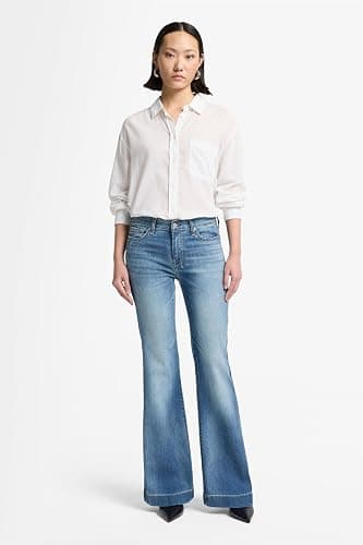 7 For All Mankind Womens Tailorless Dojo Wide Leg Trouser Jeans thumbnail 2