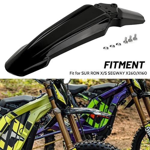 XINGWU Front Fender for Surron Light Bee X/S Segway X160/X260 Dirt Bike Motorcycle Front Fender Modified Mudguard Protector for Ebikes Black thumbnail 2