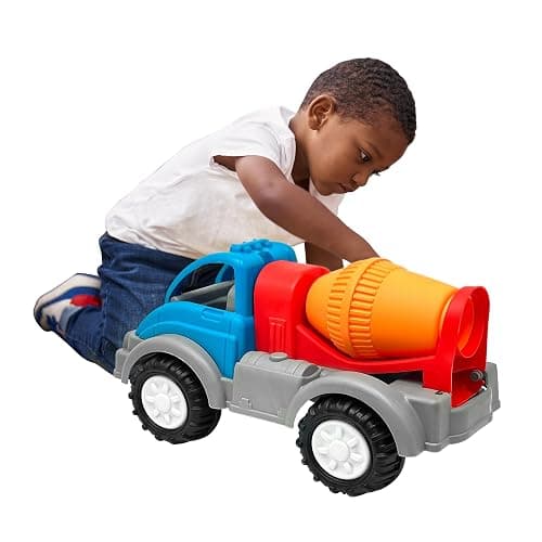 American Plastic Toys Gigantic Cement Mixer with Rotating Drum, Sturdy Wheels, Metal Axles & Made from Durable Plastic for Children 2 Years & Older - Image 1