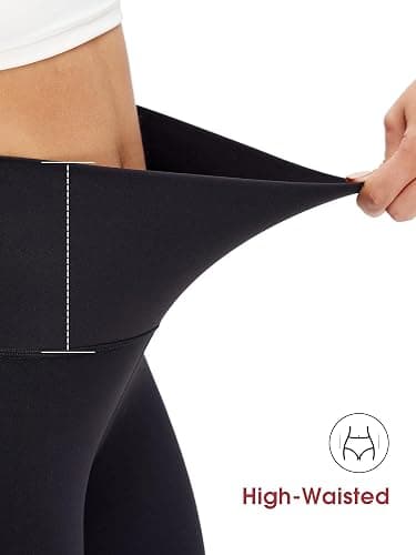 NANJI High Waisted Leggings with Pockets for Women - Buttery Soft, Stretch Yoga Pants, Squat Proof Casual Workout Leggings thumbnail 2