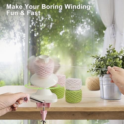Yarn Ball Winder for Crocheting: Yarn Winder for Crocheting & Yarn Spinner for Knitting Hand Operated thumbnail 6