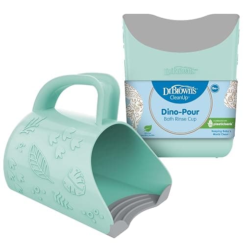 Dr. Brown's CleanUp Dino-Pour Baby Bath Rinse Cup, Tear-Free Rinsing for Babies and Toddlers, BPA Free - Image 1