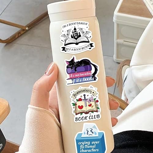 50 PCS Bookish Stickers for Kindle, Reading Stickers, Aesthetic Kindle Sticker,Bookish Gifts for Woman,Girl,Book Lover,Gifts for Adult (Bookish) thumbnail 2