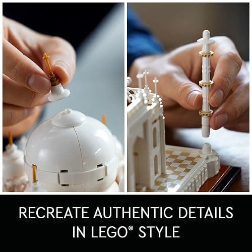 LEGO Architecture Taj Mahal 21056 Building Set - Landmarks Collection, Display Model, Collectible Home Décor Gift Idea and Model Kits for Adults and Architects to Build thumbnail 4