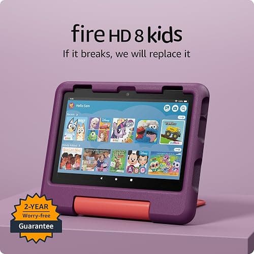 Amazon Fire HD 8 Kids tablet, 32GB, Color Grape thumbnail 3