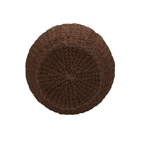 Household Essentials Handwoven Paper Rope Barrel Wicker Storage Basket Side Table, Brown - Brown Paper Rope - Paper Rope thumbnail 6