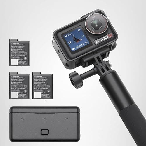 DJI Osmo Action 5 Pro Adventure Combo, Action Camera 4K with 1/1.3" Sensor, 12h Extended Battery Life with 3 Batteries, Stabilization, Dual OLED Touchscreens, Mini Action Camera for Travel, Vlog thumbnail 8