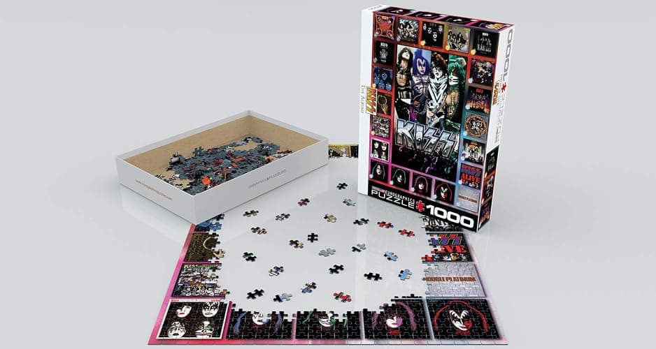 EuroGraphics KISS The Albums 1000-Piece Puzzle , Black thumbnail 3